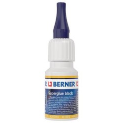 Berner secondelijm fles 20gr zwart