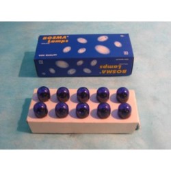 Lamp 12V-10W BA15S blauw p/st